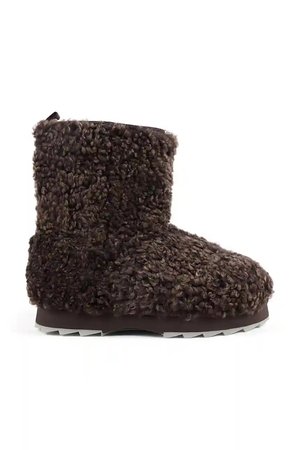 Emu Australia śniegowce wełniane Sharky Lo Teddy kolor brązowy W13200